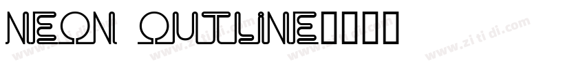neon outline字体转换